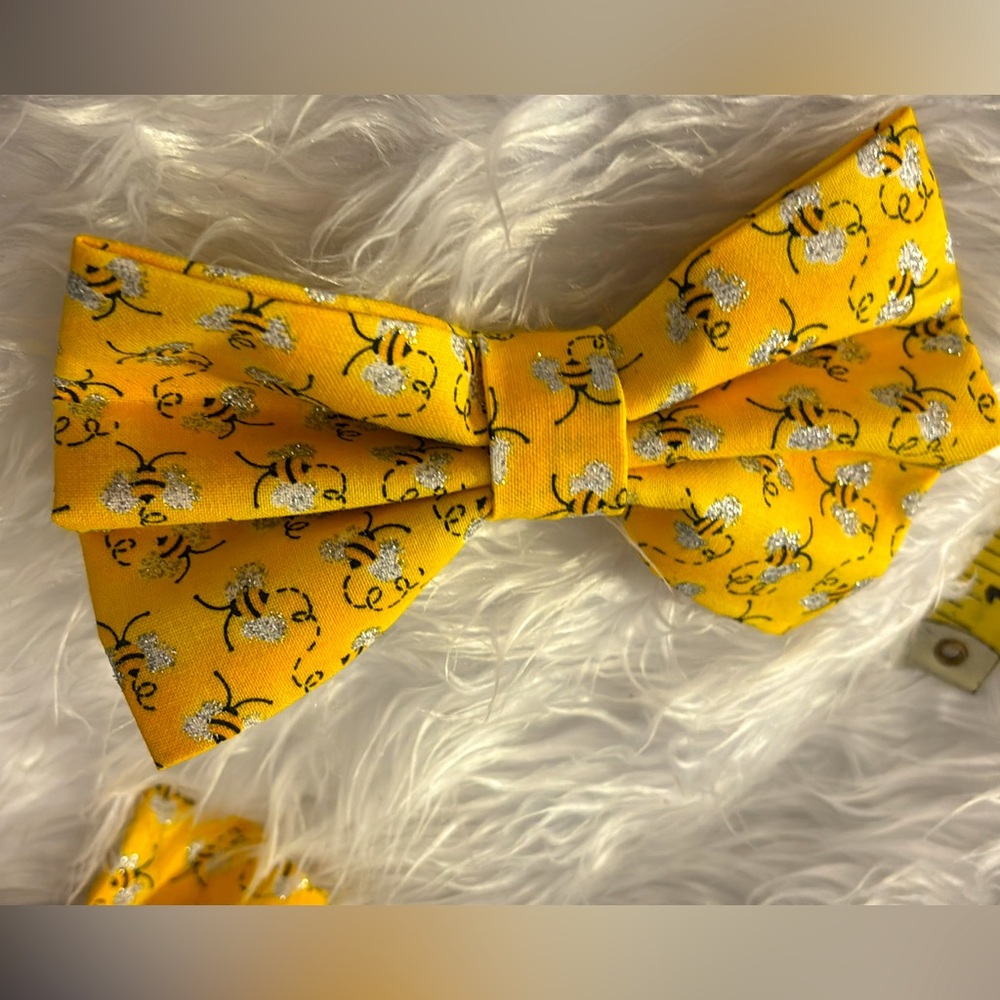 New handmade dog bow tie that hook on collars for large dogs
